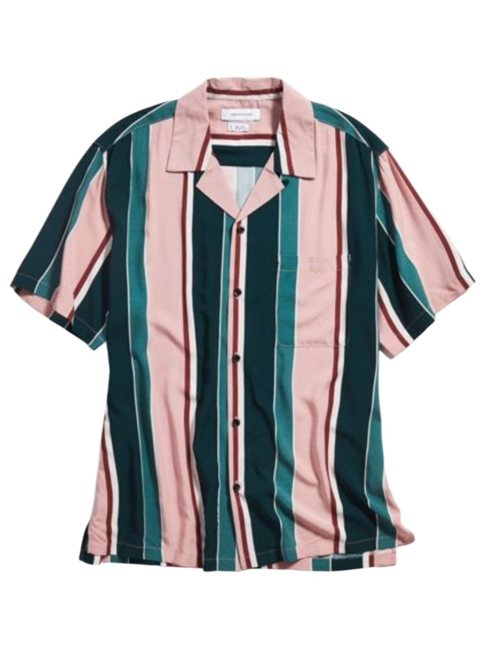 Urban Outfitters camp collard shirt Stripes Size Medium